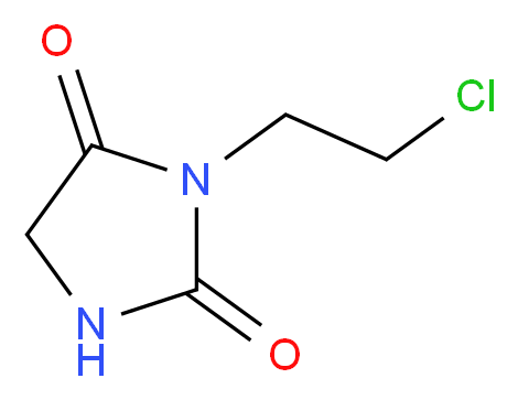 3-(2-chloroethyl)imidazolidine-2,4-dione_分子结构_CAS_)