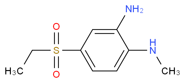 4-(Ethylsulfonyl)-N1-methylbenzene-1,2-diamine_分子结构_CAS_68502-19-2)