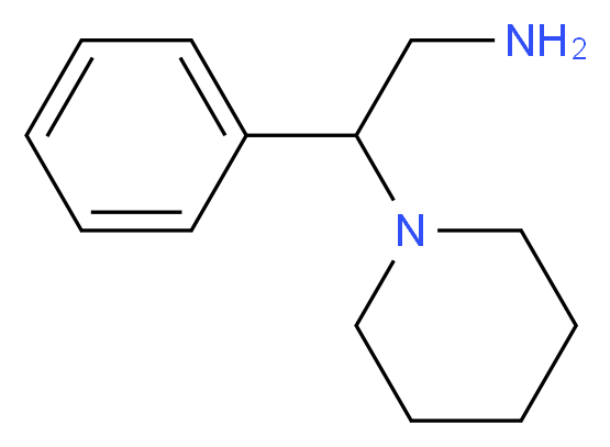 2-phenyl-2-(piperidin-1-yl)ethan-1-amine_分子结构_CAS_5815-73-6