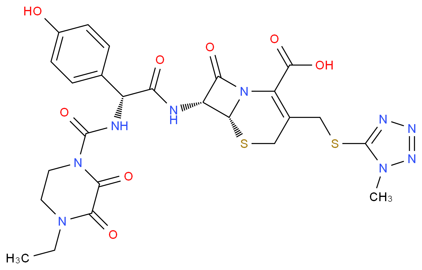 Cefoperazone_分子结构_CAS_62893-19-0)