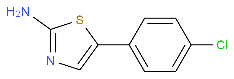 5-(4-Chlorophenyl)thiazol-2-amine_分子结构_CAS_73040-66-1)