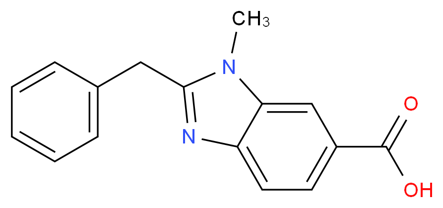 2-Benzyl-1-methyl-1H-benzimidazole-6-carboxylic acid_分子结构_CAS_)