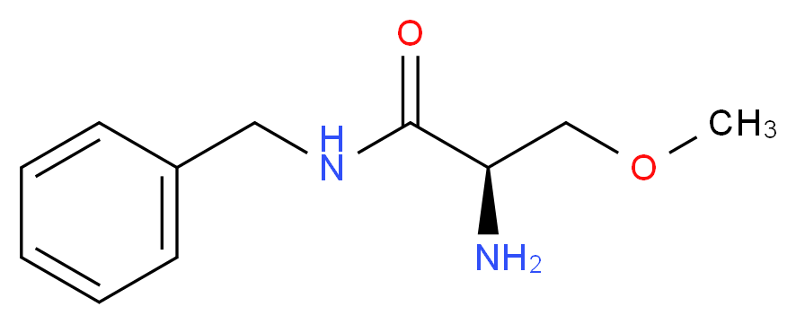 (R)-2-Amino-N-benzyl-3-methoxypropanamide_分子结构_CAS_196601-69-1)