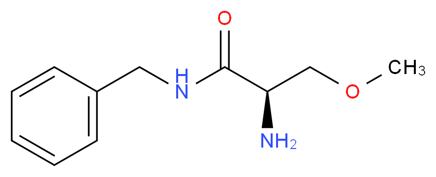 (2R)-2-amino-N-benzyl-3-methoxypropanamide_分子结构_CAS_196601-69-1