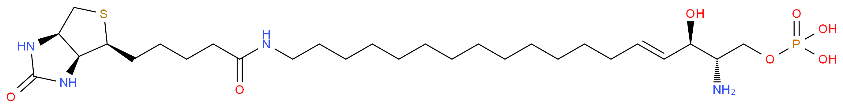 erythro-ω-Amino Sphingosine Biotinamide Phosphate_分子结构_CAS_)