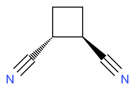 (1R,2R)-cyclobutane-1,2-dicarbonitrile_分子结构_CAS_3211-20-9