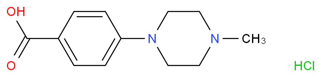 4-(4-methylpiperazin-1-yl)benzoic acid hydrochloride_分子结构_CAS_289044-60-6