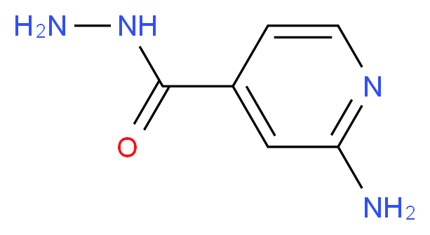 2-aminopyridine-4-carbohydrazide_分子结构_CAS_58481-01-9