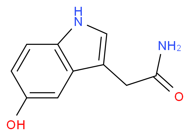 2-(5-hydroxy-1H-indol-3-yl)acetamide_分子结构_CAS_103404-85-9