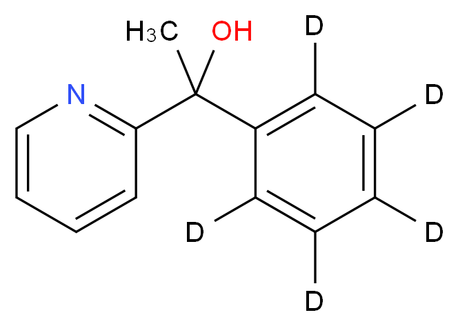 1-(<sup>2</sup>H<sub>5</sub>)phenyl-1-(pyridin-2-yl)ethan-1-ol_分子结构_CAS_99430-79-2