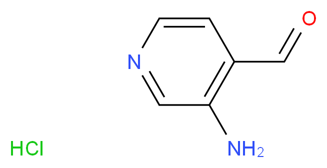 3-AMINO-4-PYRIDINECARBOXYALDEHYDE HYDROCHLORIDE_分子结构_CAS_927891-97-2)