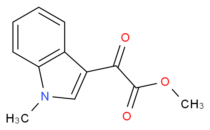 methyl 2-(1-methyl-1H-indol-3-yl)-2-oxoacetate_分子结构_CAS_151490-40-3