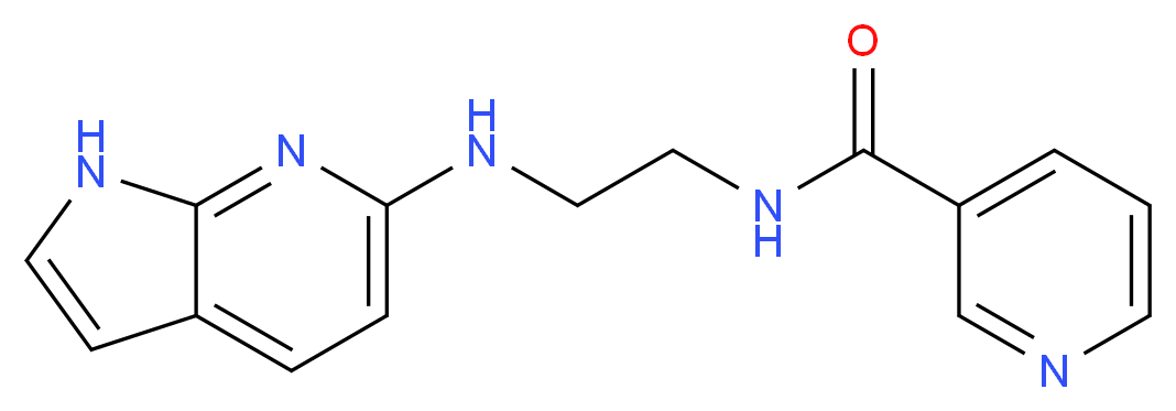 N-[2-(1H-pyrrolo[2,3-b]pyridin-6-ylamino)ethyl]nicotinamide_分子结构_CAS_)