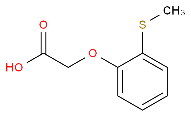 2-[2-(methylsulfanyl)phenoxy]acetic acid_分子结构_CAS_3395-40-2