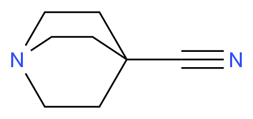 1-azabicyclo[2.2.2]octane-4-carbonitrile_分子结构_CAS_26458-78-6