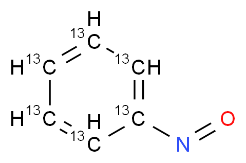 1-nitroso(1,2,3,4,5,6-<sup>1</sup><sup>3</sup>C<sub>6</sub>)benzene_分子结构_CAS_1173023-53-4