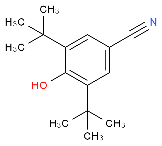 3,5-二叔丁基-4-羟基苯甲腈_分子结构_CAS_1988-88-1)