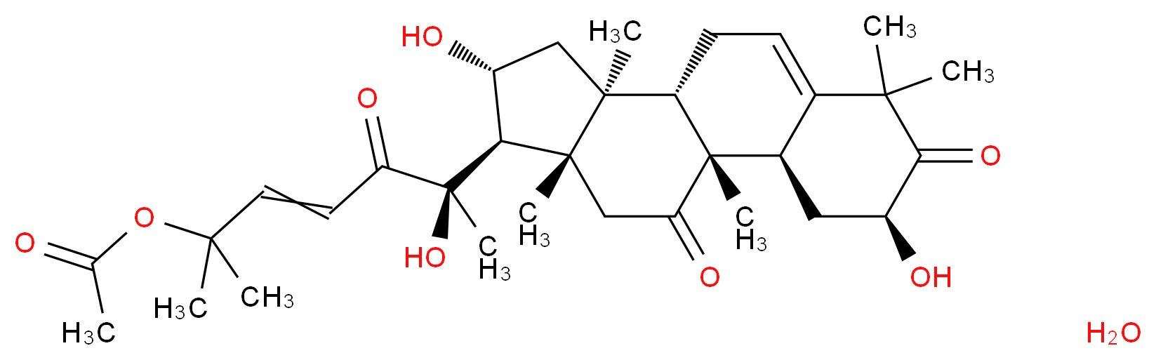 Cucurbitacin B hydrate_分子结构_CAS_6199-67-3(anhydrous))