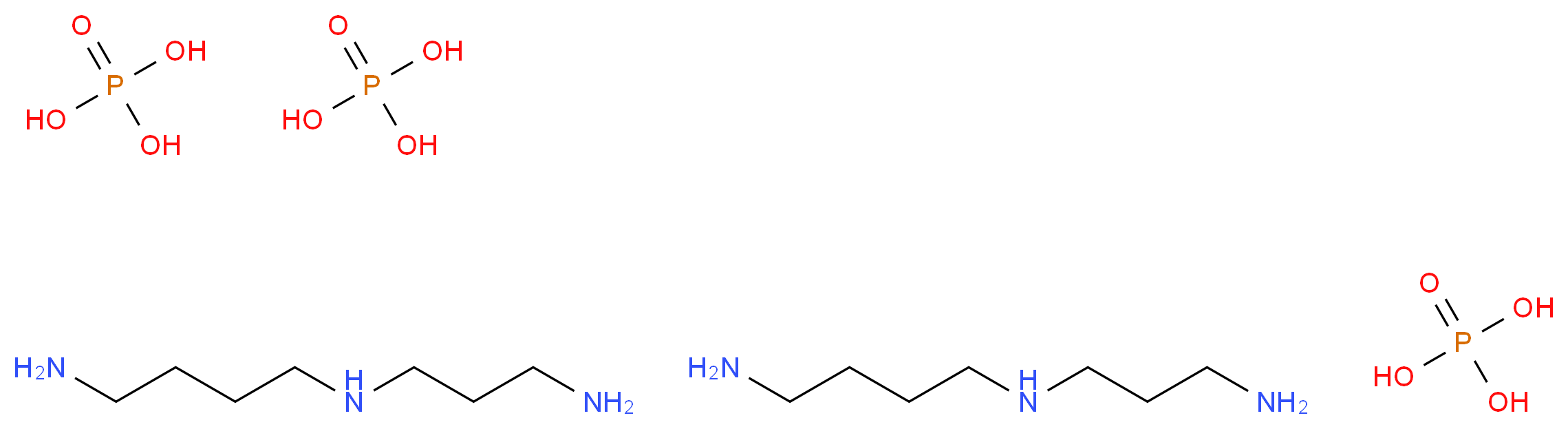 SPERMIDINE PHOSPHATE SALT HEXAHYDRATE_分子结构_CAS_23273-82-7)