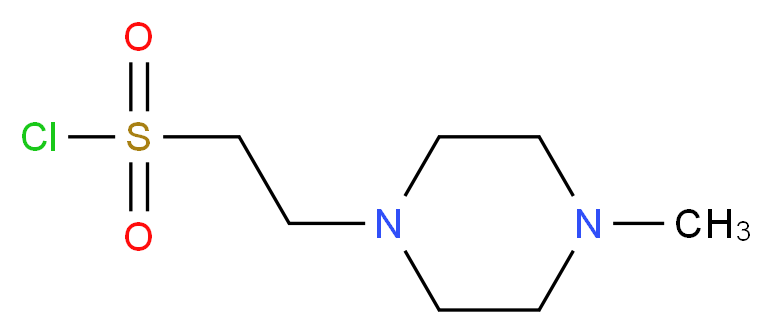 2-(4-methylpiperazin-1-yl)ethane-1-sulfonyl chloride_分子结构_CAS_1190756-88-7