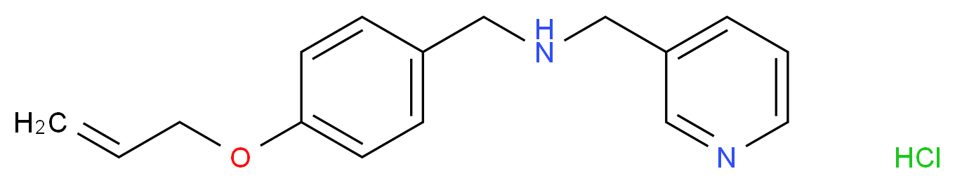 (4-Allyloxy-benzyl)-pyridin-3-ylmethyl-amine hydrochloride_分子结构_CAS_)