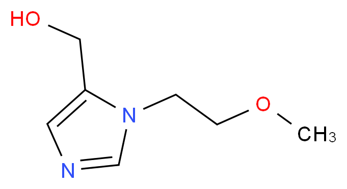 [1-(2-methoxyethyl)-1H-imidazol-5-yl]methanol_分子结构_CAS_915922-45-1