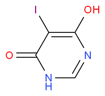 6-Hydroxy-5-iodopyrimidin-4(3H)-one_分子结构_CAS_1429056-25-6)