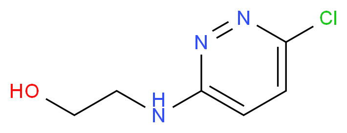 2-[(6-Chloropyridazin-3-yl)amino]ethanol_分子结构_CAS_)
