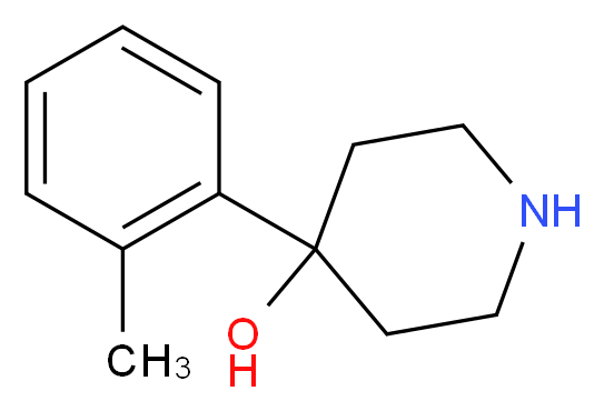 4-(2-Methylphenyl)piperidin-4-ol_分子结构_CAS_)