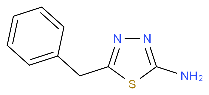 5-Benzyl-[1,3,4]thiadiazol-2-ylamine_分子结构_CAS_16502-08-2)