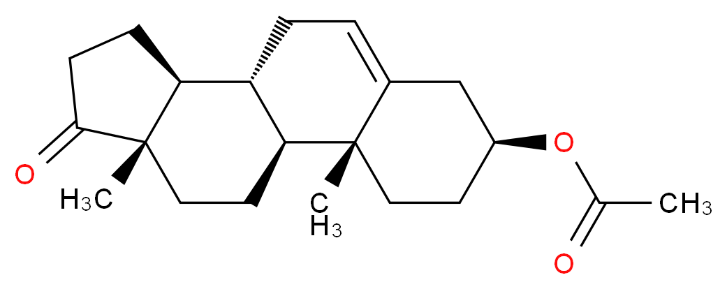 (3S,8R,9S,10R,13S,14S)-10,13-dimethyl-17-oxo-2,3,4,7,8,9,10,11,12,13,14,15,16,17-tetradecahydro-1H-cyclopenta[a]phenanthren-3-yl acetate_分子结构_CAS_)