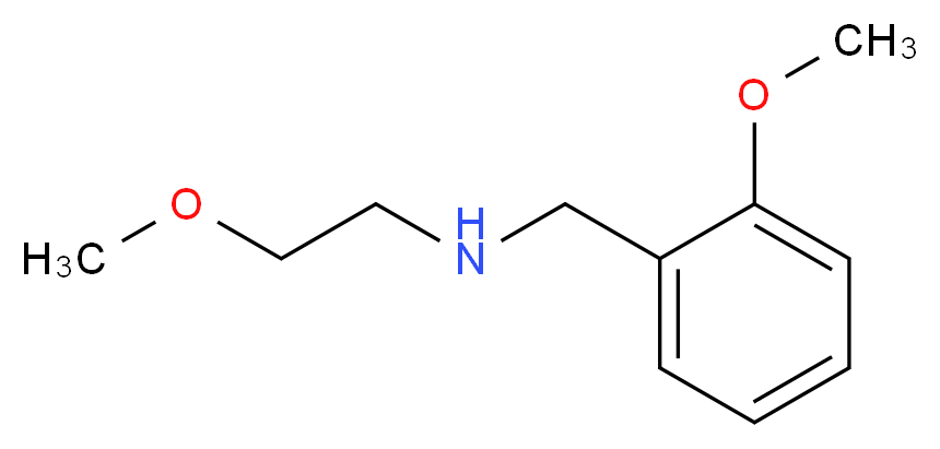 (2-Methoxy-benzyl)-(2-methoxy-ethyl)-amine_分子结构_CAS_)