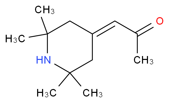 1-(2,2,6,6-tetramethylpiperidin-4-ylidene)propan-2-one_分子结构_CAS_150710-72-8