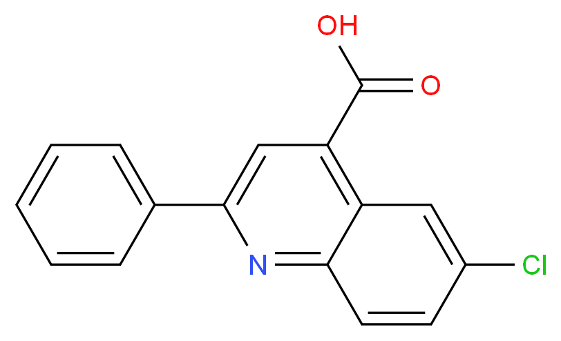 6-Chloro-2-phenylquinoline-4-carboxylic acid_分子结构_CAS_6633-62-1)