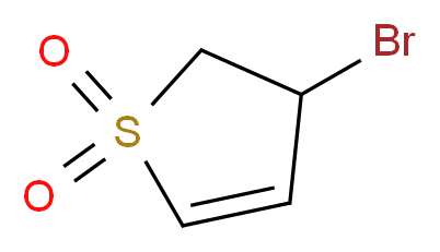 3-bromo-2,3-dihydro-1λ<sup>6</sup>-thiophene-1,1-dione_分子结构_CAS_53336-42-8