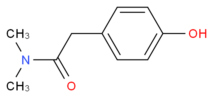 2-(4-Hydroxyphenyl)-N,N-dimethylacetamide_分子结构_CAS_76472-23-6)