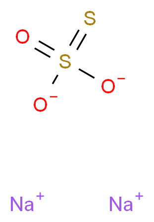 硫代硫酸钠 溶液_分子结构_CAS_7772-98-7)