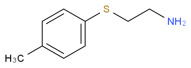 2-[(4-Methylphenyl)thio]ethanamine_分子结构_CAS_42404-23-9)