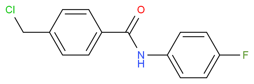 4-(chloromethyl)-N-(4-fluorophenyl)benzamide_分子结构_CAS_500568-39-8