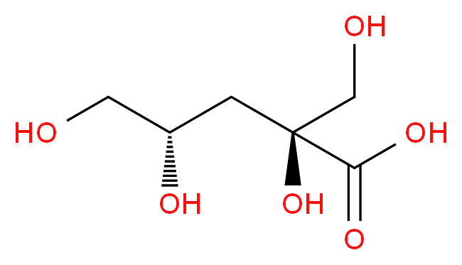 (2S,4S)-2,4,5-trihydroxy-2-(hydroxymethyl)pentanoic acid_分子结构_CAS_1518-54-3