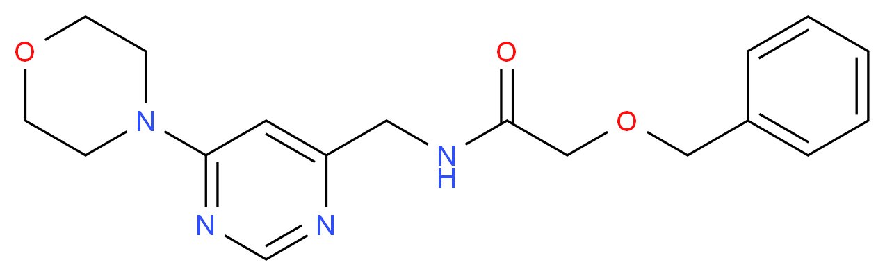 2-(benzyloxy)-N-{[6-(4-morpholinyl)-4-pyrimidinyl]methyl}acetamide_分子结构_CAS_)