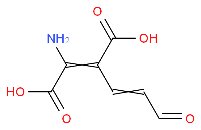 2-amino-3-(3-oxoprop-1-en-1-yl)but-2-enedioic acid_分子结构_CAS_16597-58-3