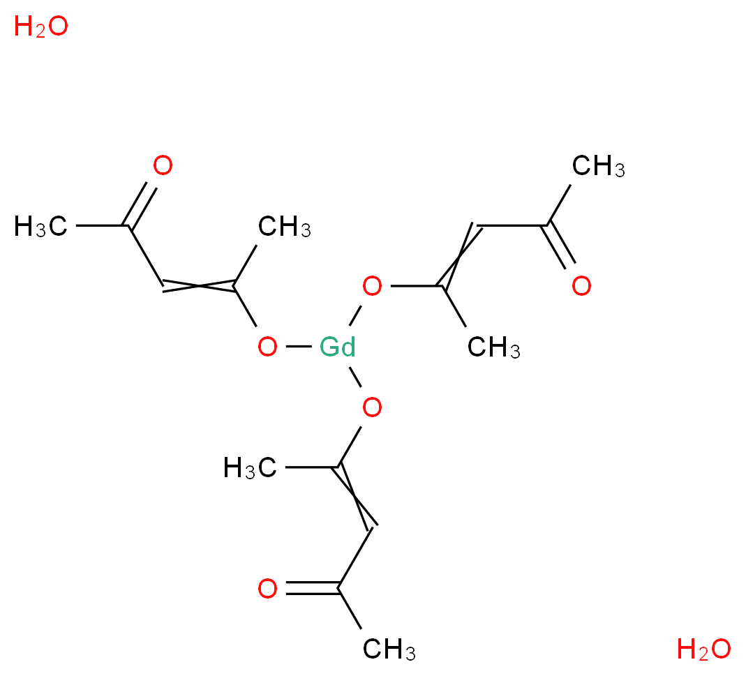 乙酰丙酮合钆(III) 水合物_分子结构_CAS_64438-54-6)