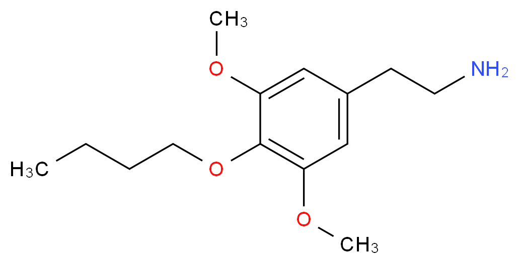 2-(4-butoxy-3,5-dimethoxyphenyl)ethan-1-amine_分子结构_CAS_64778-75-2