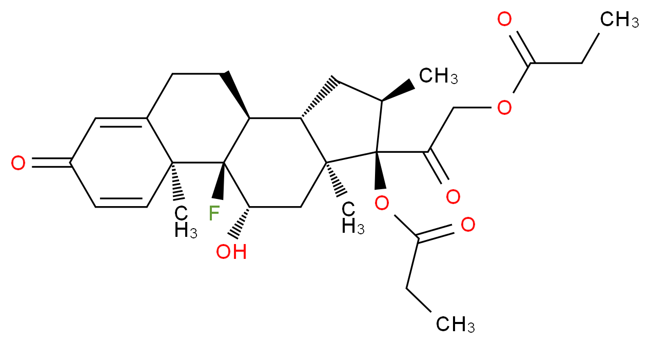 Dexamethasone Dipropionate_分子结构_CAS_55541-30-5)