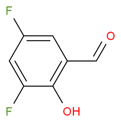 3,5-difluoro-2-hydroxybenzaldehyde_分子结构_CAS_63954-77-8