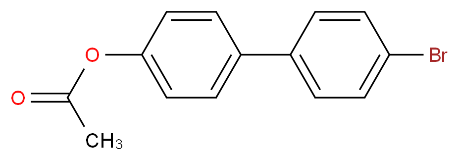 4-乙酰氧基-4'-溴代联苯_分子结构_CAS_84244-98-4)