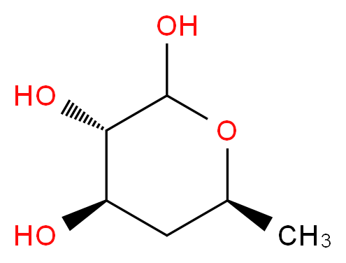 4-Deoxy-L-fucose_分子结构_CAS_72561-26-3)