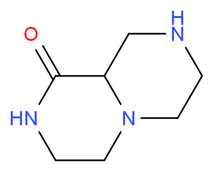 hexahydro-2H-pyrazino[1,2-a]pyrazin-1(6H)-one_分子结构_CAS_929047-73-4)