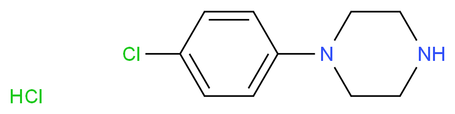 1-(4-Chlorophenyl)piperazine hydrochloride_分子结构_CAS_13078-12-1)